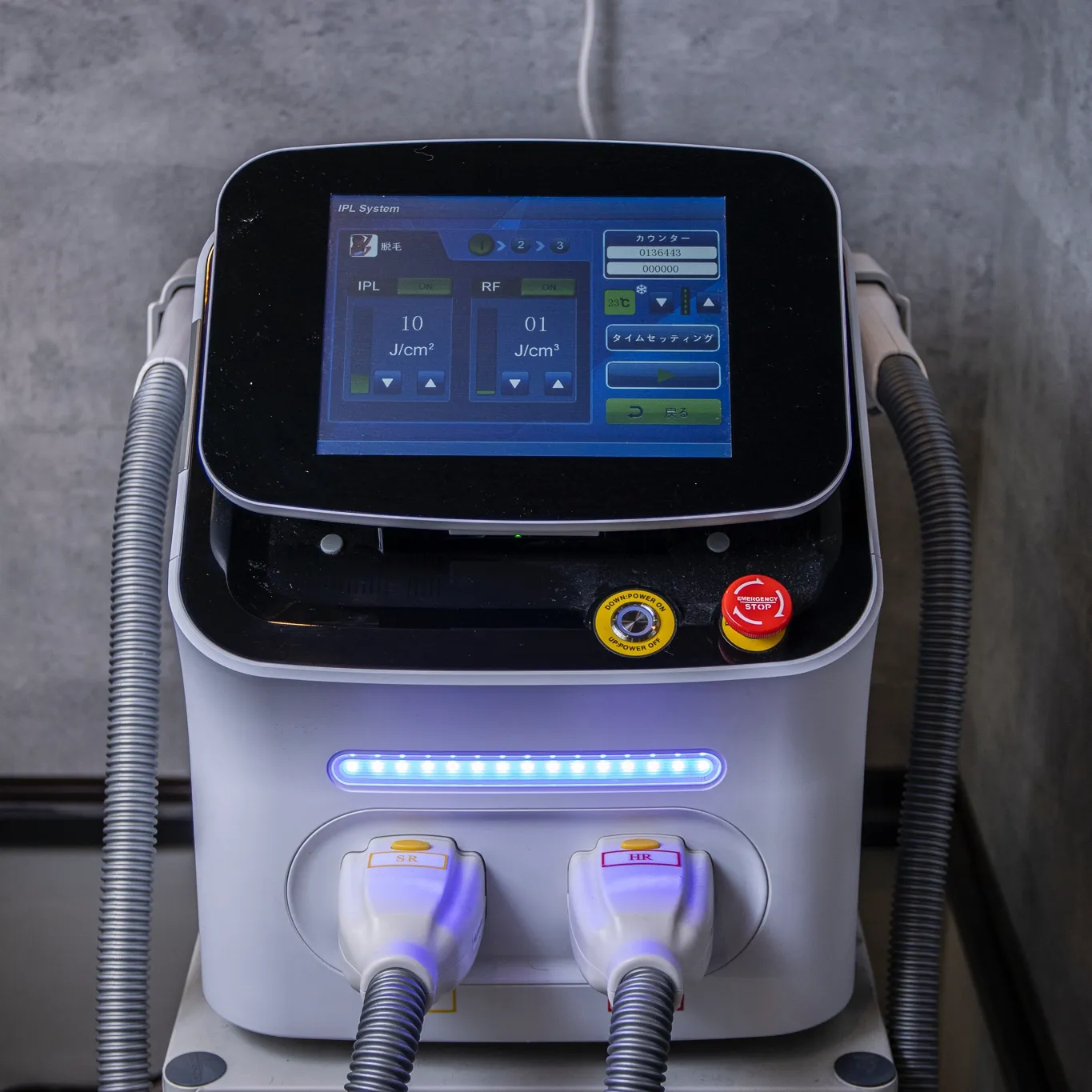茨城県土浦市のメンズ脱毛サロンランチョの脱毛機